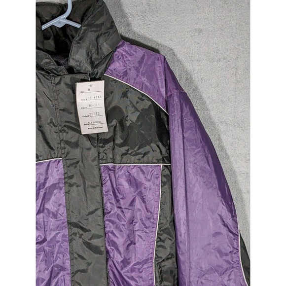 Xelement Women's Black and Purple 2 piece Rain Suit New with Tags size Small - Picture 4 of 16